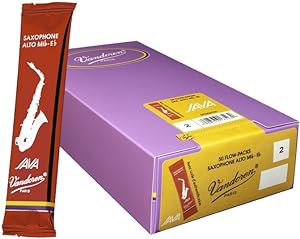 Vandoren SR2635R50 Alto Saxophone Java Red Cut Reeds Strength - 3.5 (Box of 50) on Sale