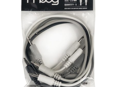 Moog RES-CABLE-SET-3 Patch Cables for Mother-32 Synthesizer (5-Piece Set) - 12  on Sale