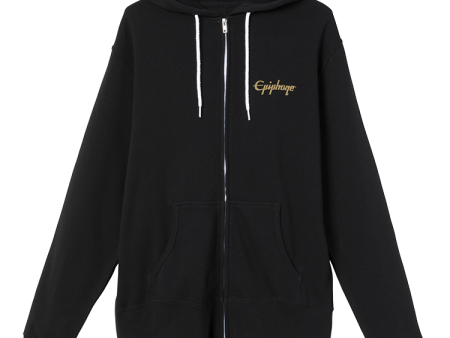 Epiphone ETS-HDFZM Fullzip Hoodie - Medium (Black) Online Sale