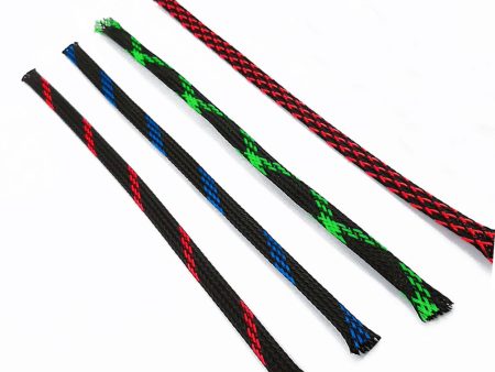 1mx7mm Colorful Expandable Braided Cable Wire Sleeve Cable Sheath Mesh Online Hot Sale