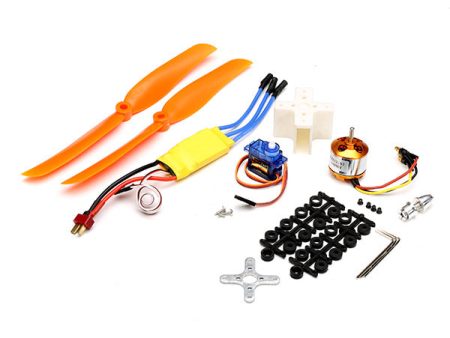 XXD 2212 1400KV Motor+HW30A ESC+K-power P0090 Servo+Propeller For Discount