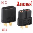 Amass XT60 Bullet Connector Plugs For RC Battery Motor Black 10 Pairs Online Sale