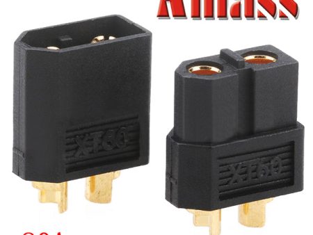 Amass XT60 Bullet Connector Plugs For RC Battery Motor Black 10 Pairs Online Sale