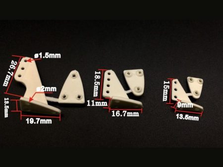 10 PCS Universal Triangle Rudder Control Horns For RC Airplane Spare Part Aircraft KIT on Sale